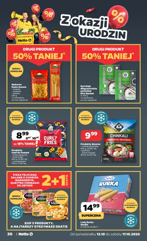 Netto - gazetka promocyjna Gazetka Spożywcza od poniedziałku 12.10 do soboty 17.10 - strona 20
