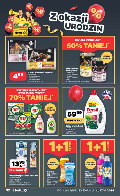 Netto - gazetka promocyjna Gazetka Spożywcza od poniedziałku 12.10 do soboty 17.10 - strona 32