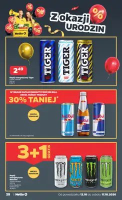 Netto - gazetka promocyjna Gazetka Spożywcza od poniedziałku 12.10 do soboty 17.10 - strona 28