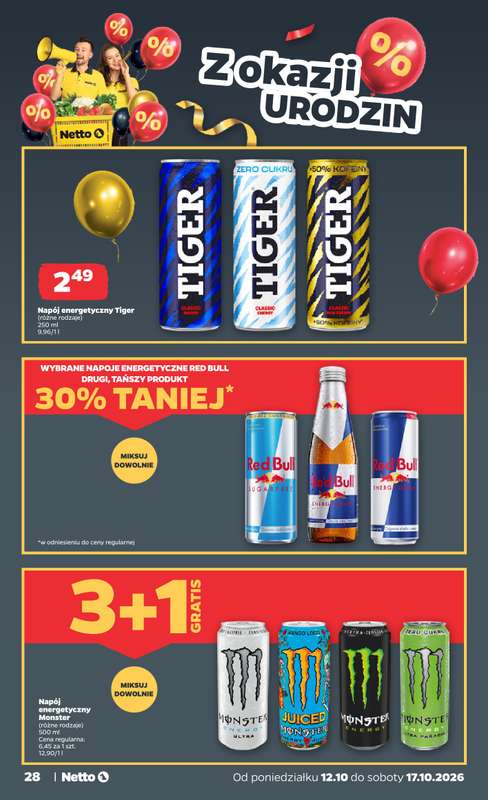 Netto - gazetka promocyjna Gazetka Spożywcza od poniedziałku 12.10 do soboty 17.10 - strona 28