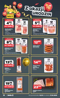 Netto - gazetka promocyjna Gazetka Spożywcza od poniedziałku 12.10 do soboty 17.10 - strona 10