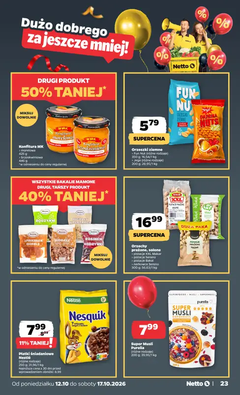 Netto - gazetka promocyjna Gazetka Spożywcza od poniedziałku 12.10 do soboty 17.10 - strona 23
