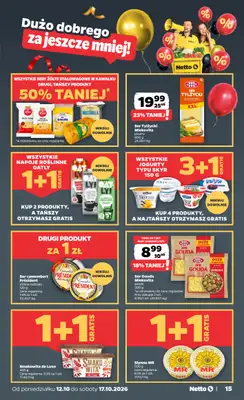 Netto - gazetka promocyjna Gazetka Spożywcza od poniedziałku 12.10 do soboty 17.10 - strona 15