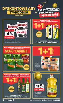 Netto - gazetka promocyjna Gazetka Spożywcza od poniedziałku 12.10 do soboty 17.10 - strona 2