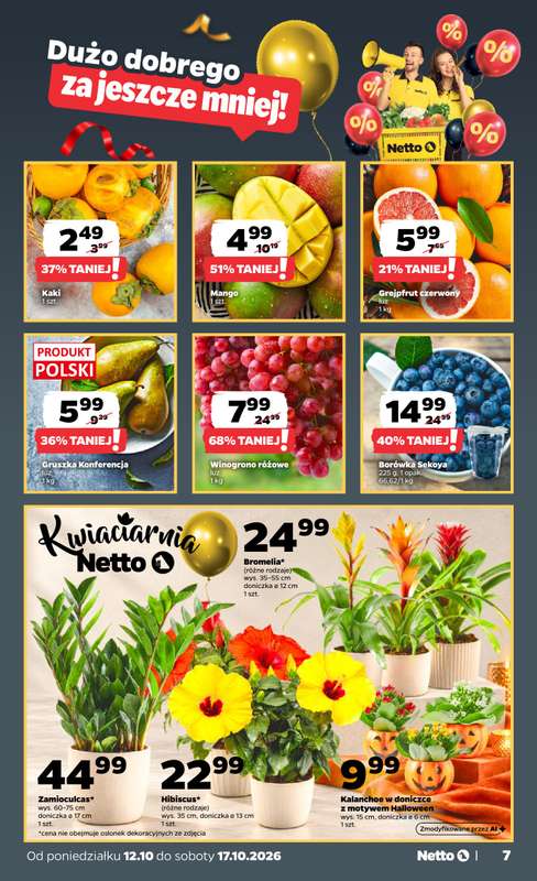 Netto - gazetka promocyjna Gazetka Spożywcza od poniedziałku 12.10 do soboty 17.10 - strona 7