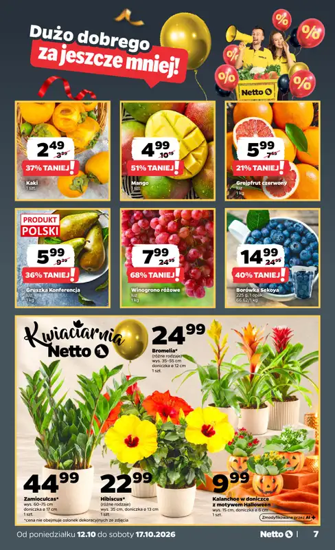 Netto - gazetka promocyjna Gazetka Spożywcza od poniedziałku 12.10 do soboty 17.10 - strona 7
