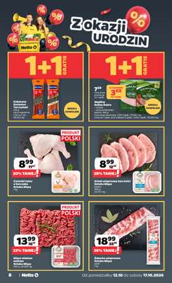Netto - gazetka promocyjna Gazetka Spożywcza od poniedziałku 12.10 do soboty 17.10 - strona 8