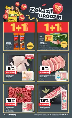 Netto - gazetka promocyjna Gazetka Spożywcza od poniedziałku 12.10 do soboty 17.10 - strona 8