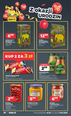Netto - gazetka promocyjna Gazetka Spożywcza od poniedziałku 12.10 do soboty 17.10 - strona 26