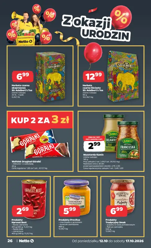 Netto - gazetka promocyjna Gazetka Spożywcza od poniedziałku 12.10 do soboty 17.10 - strona 26