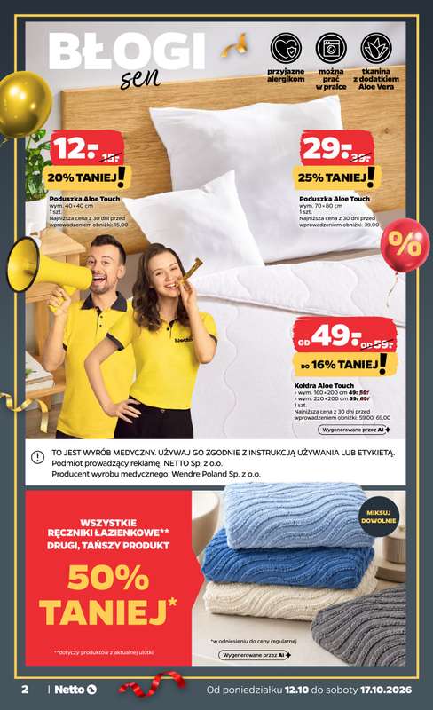 Netto - gazetka promocyjna Urodzinowe inspiracje tygodnia od poniedziałku 12.10 do soboty 17.10 - strona 2