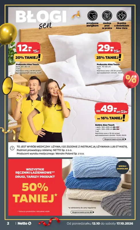 Netto - gazetka promocyjna Urodzinowe inspiracje tygodnia od poniedziałku 12.10 do soboty 17.10 - strona 2