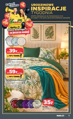 Netto - gazetka promocyjna Urodzinowe inspiracje tygodnia od poniedziałku 12.10 do soboty 17.10