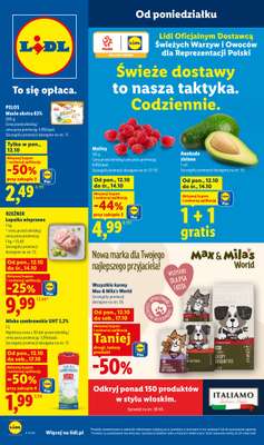 Lidl - gazetka promocyjna Od poniedziałku od poniedziałku 12.10 do środy 14.10