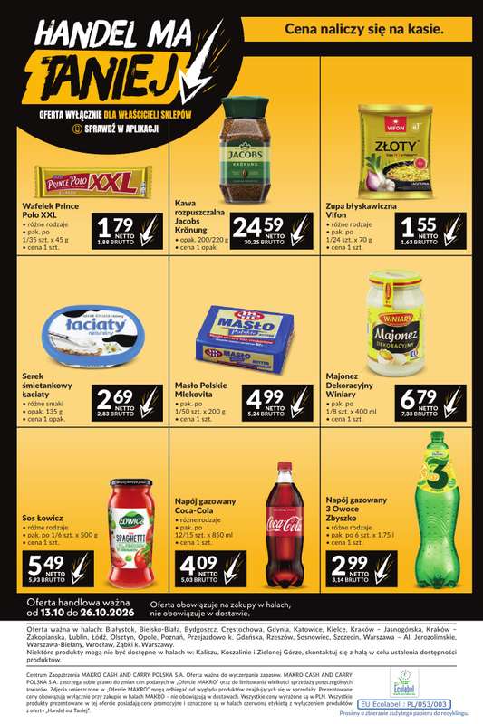 Makro - gazetka promocyjna Mega oferty dla Twojego Sklepu od wtorku 13.10 do poniedziałku 26.10 - strona 21