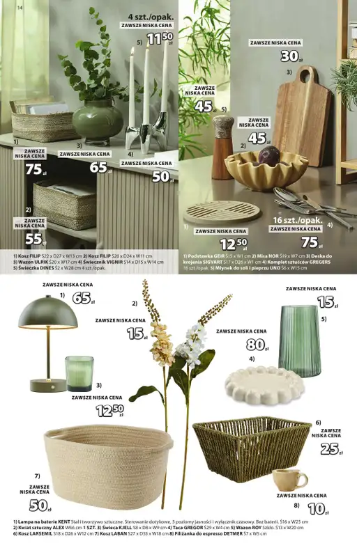 Jysk - gazetka promocyjna Świetna oferta dla domu. Rabat do 60% od poniedziałku 12.10 do niedzieli 25.10 - strona 14
