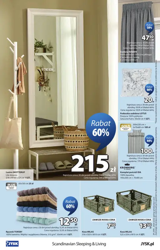 Jysk - gazetka promocyjna Świetna oferta dla domu. Rabat do 60% od poniedziałku 12.10 do niedzieli 25.10 - strona 16
