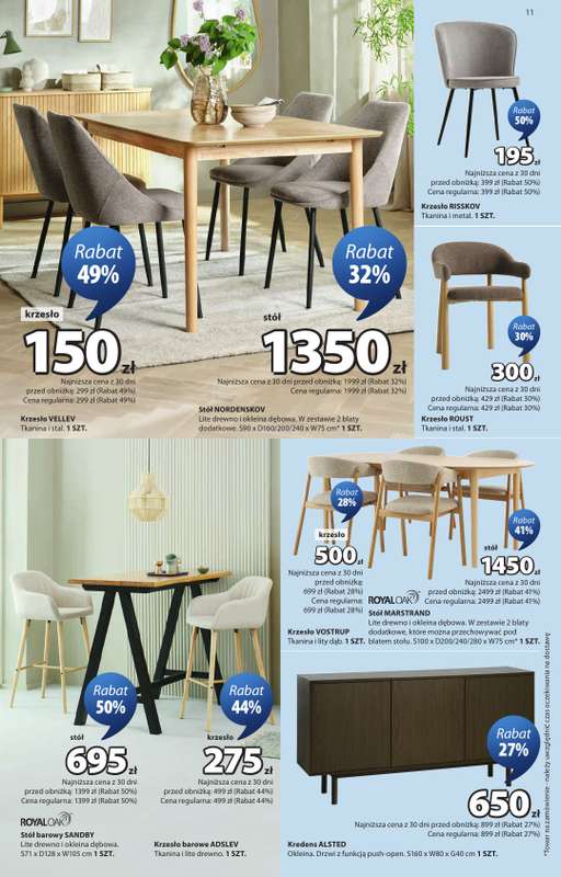 Jysk - gazetka promocyjna Świetna oferta dla domu. Rabat do 60% od poniedziałku 12.10 do niedzieli 25.10 - strona 11