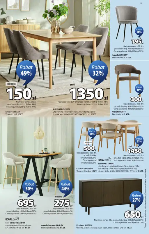 Jysk - gazetka promocyjna Świetna oferta dla domu. Rabat do 60% od poniedziałku 12.10 do niedzieli 25.10 - strona 11