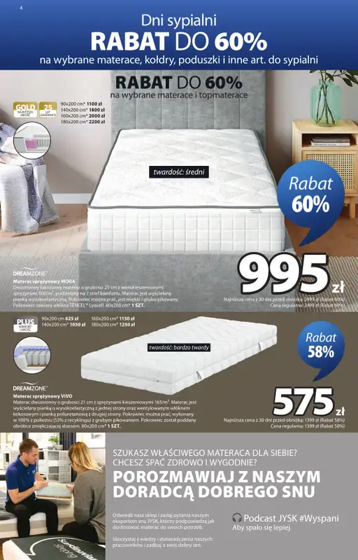 Jysk - gazetka promocyjna Świetna oferta dla domu. Rabat do 60% od poniedziałku 12.10 do niedzieli 25.10 - strona 4