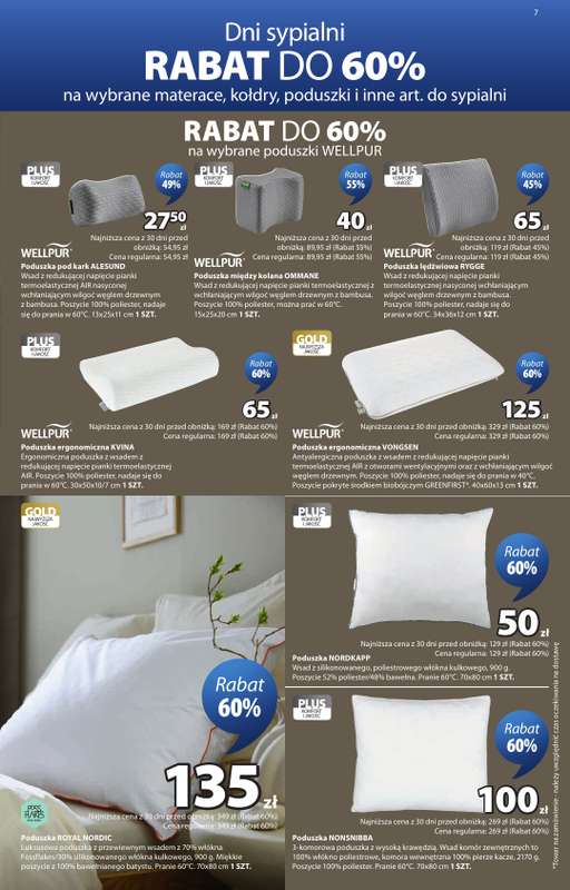 Jysk - gazetka promocyjna Świetna oferta dla domu. Rabat do 60% od poniedziałku 12.10 do niedzieli 25.10 - strona 7