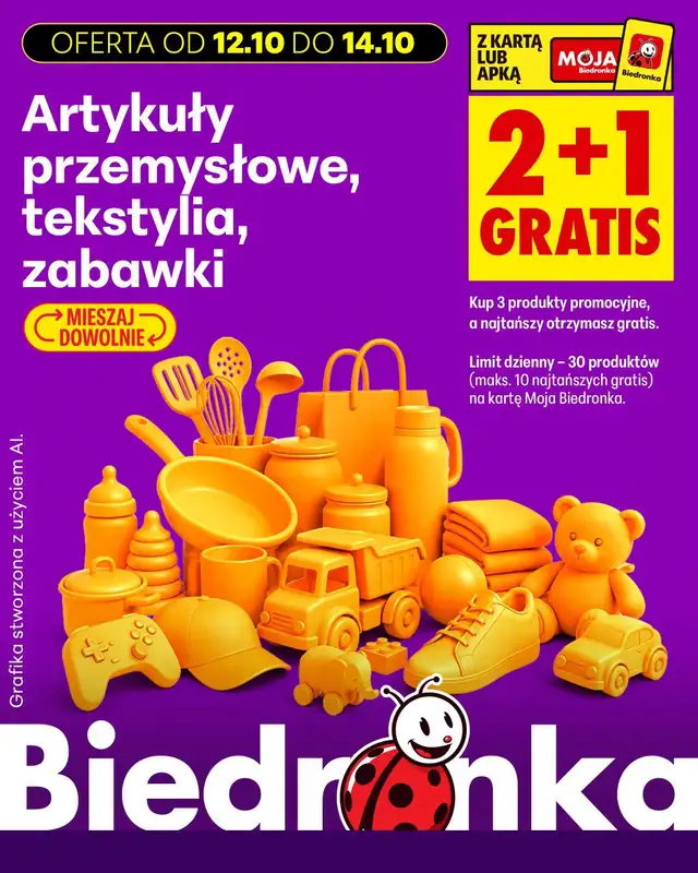 Biedronka - gazetka promocyjna Biedronkowe oszczędności od poniedziałku od poniedziałku 12.10 do środy 14.10 - strona 21