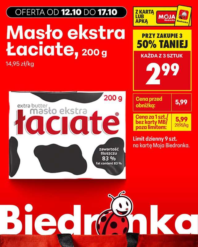Biedronka - gazetka promocyjna Biedronkowe oszczędności od poniedziałku od poniedziałku 12.10 do środy 14.10 - strona 4