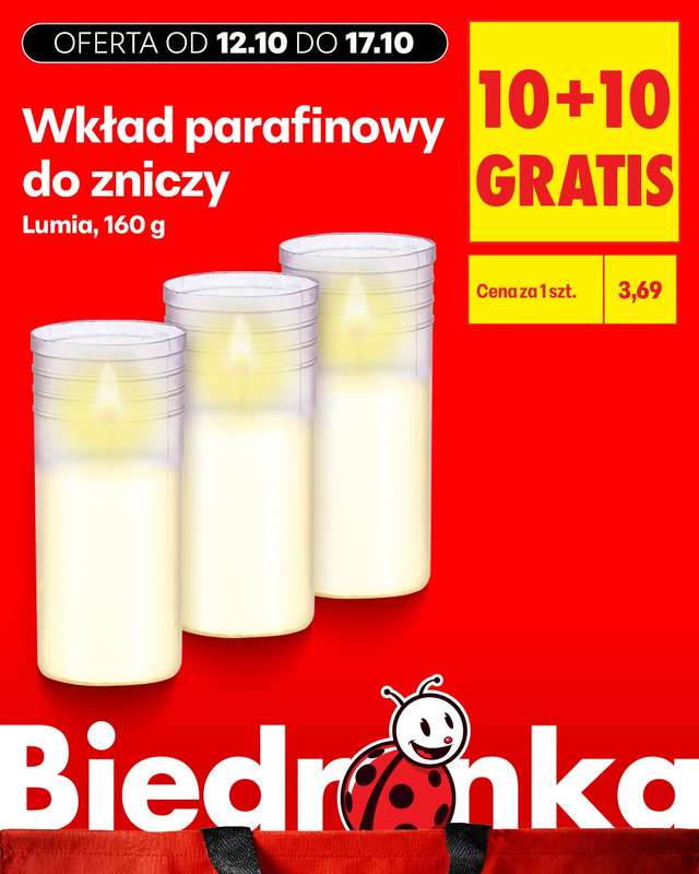 Biedronka - gazetka promocyjna Biedronkowe oszczędności od poniedziałku od poniedziałku 12.10 do środy 14.10