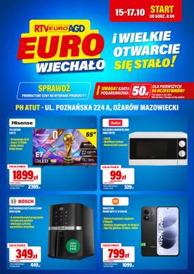 RTV EURO AGD - gazetka promocyjna Wielkie otwarcie Ożarów Mazowiecki od wtorku 13.10 do soboty 17.10