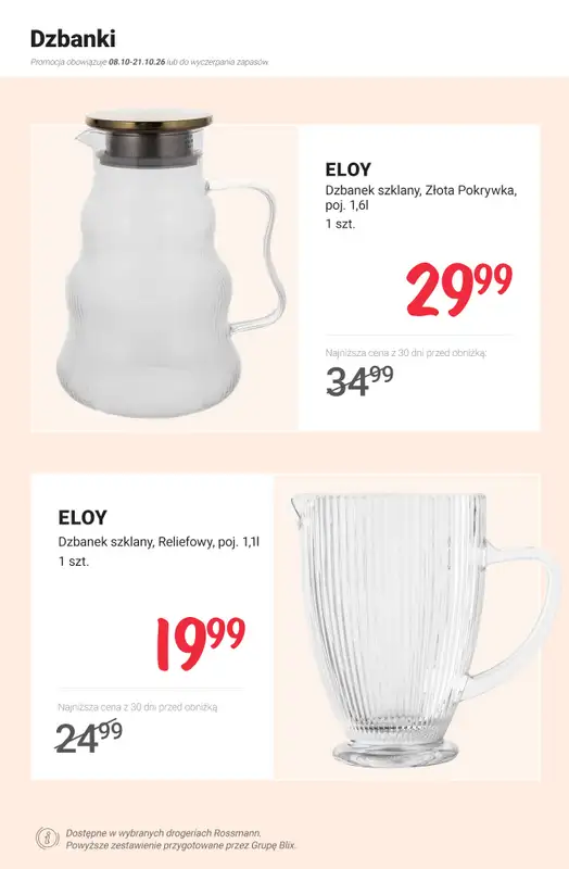 Rossmann - gazetka promocyjna Do kuchni i jadalni PROMOCJE od poniedziałku 12.10 do środy 21.10 - strona 9