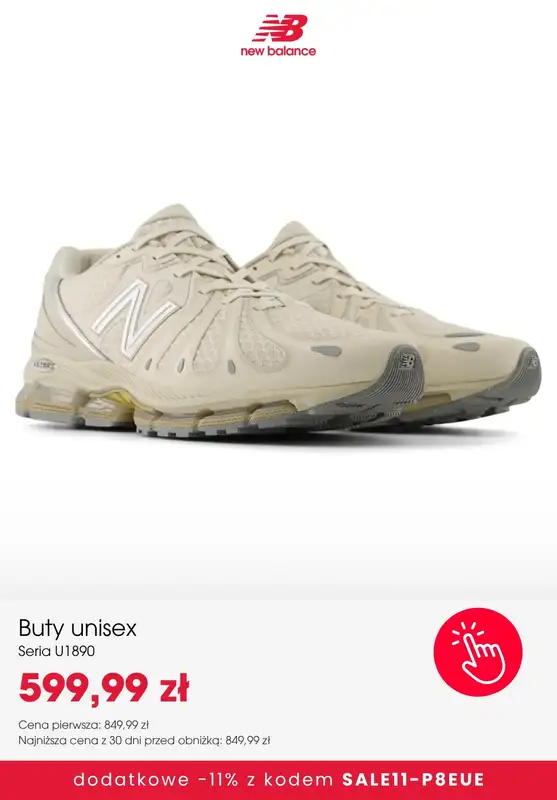 New Balance - gazetka promocyjna Extra  -11% na SALE z kodem od poniedziałku 12.10 do niedzieli 18.10 - strona 9
