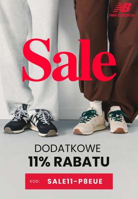 New Balance - gazetka promocyjna Extra  -11% na SALE z kodem od poniedziałku 12.10 do niedzieli 18.10