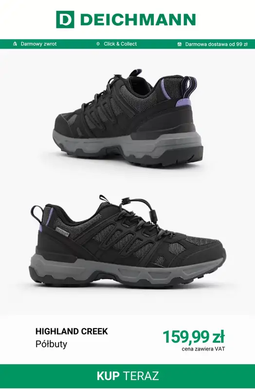 Deichmann - gazetka promocyjna Buty trekkinowe damskie od poniedziałku 12.10  - strona 2