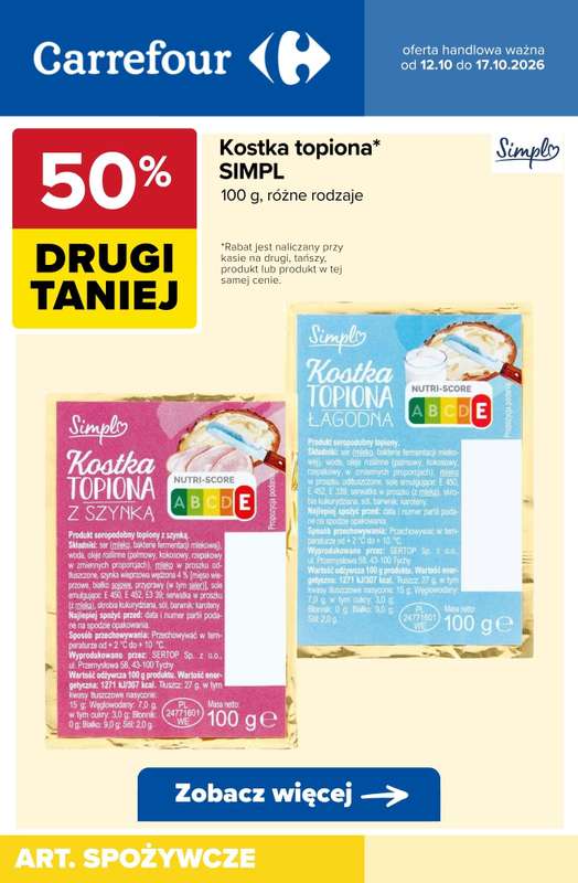 Carrefour - gazetka promocyjna Do -60% - najlepsze promocje od poniedziałku 12.10 do soboty 17.10 - strona 4