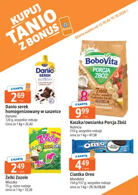 Leclerc - gazetka promocyjna Kupuj tanio z bonus od poniedziałku 12.10 do poniedziałku 19.10