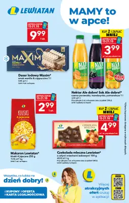 LEWIATAN - gazetka promocyjna Mamy TO w appce od czwartku 15.10 do środy 21.10