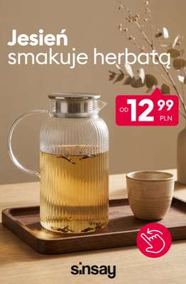 Sinsay - gazetka promocyjna Jesień smakuje herbatą! od poniedziałku 12.10 