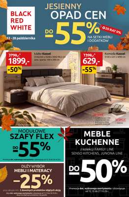 Black Red White - gazetka promocyjna JESIENNY OPAD CEN DO -55% od poniedziałku 12.10 do środy 28.10