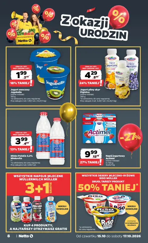Netto - gazetka promocyjna Gazetka Spożywcza od czwartku 15.10 do soboty 17.10 - strona 8