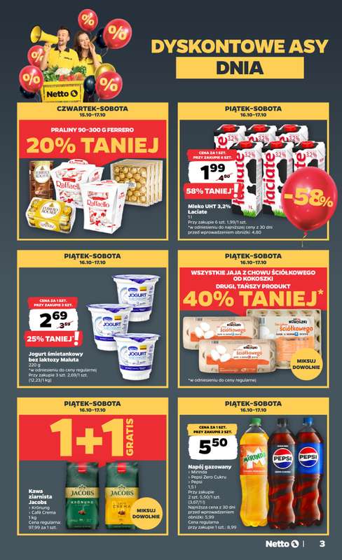 Netto - gazetka promocyjna Gazetka Spożywcza od czwartku 15.10 do soboty 17.10 - strona 3
