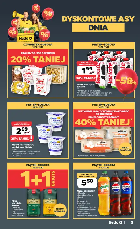Netto - gazetka promocyjna Gazetka Spożywcza od czwartku 15.10 do soboty 17.10 - strona 3