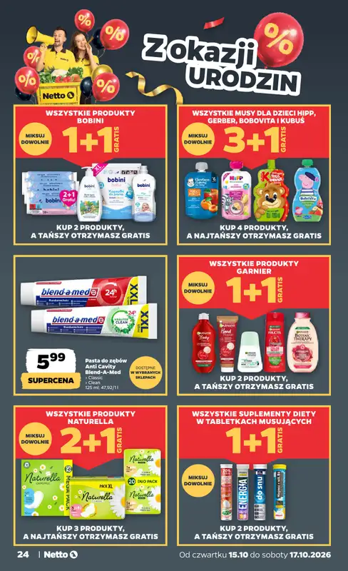 Netto - gazetka promocyjna Gazetka Spożywcza od czwartku 15.10 do soboty 17.10 - strona 24