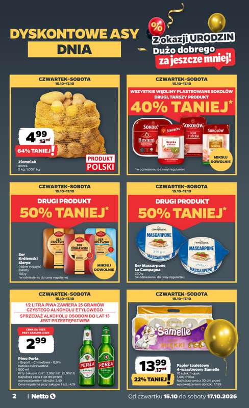 Netto - gazetka promocyjna Gazetka Spożywcza od czwartku 15.10 do soboty 17.10 - strona 2