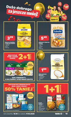 Netto - gazetka promocyjna Gazetka Spożywcza od czwartku 15.10 do soboty 17.10 - strona 15
