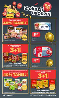 Netto - gazetka promocyjna Gazetka Spożywcza od czwartku 15.10 do soboty 17.10 - strona 16