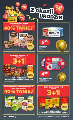 Netto - gazetka promocyjna Gazetka Spożywcza od czwartku 15.10 do soboty 17.10 - strona 16