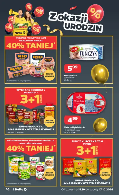Netto - gazetka promocyjna Gazetka Spożywcza od czwartku 15.10 do soboty 17.10 - strona 16