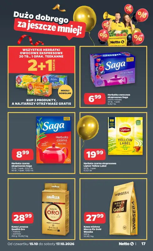 Netto - gazetka promocyjna Gazetka Spożywcza od czwartku 15.10 do soboty 17.10 - strona 17