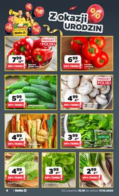 Netto - gazetka promocyjna Gazetka Spożywcza od czwartku 15.10 do soboty 17.10 - strona 4