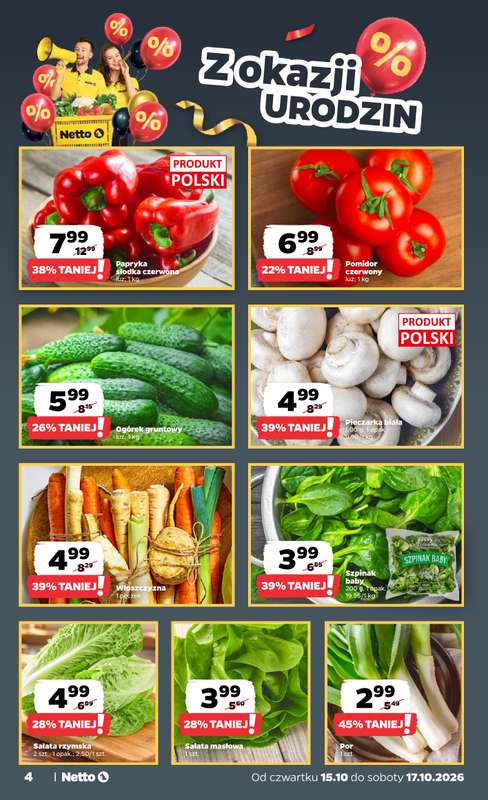 Netto - gazetka promocyjna Gazetka Spożywcza od czwartku 15.10 do soboty 17.10 - strona 4